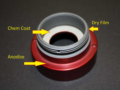 Chem Coat & Dry Film & Anodize part