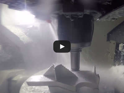 Video from inside 5-axis mill